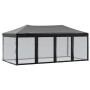 Carpa para fiestas plegable con paredes laterales negra 3x6 m de , Carpas y cenadores - Ref: Foro24-93553, Precio: 192,45 €, ...