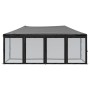 Carpa para fiestas plegable con paredes laterales negra 3x6 m de , Carpas y cenadores - Ref: Foro24-93553, Precio: 192,45 €, ...