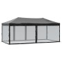 Carpa para fiestas plegable con paredes laterales negra 3x6 m de , Carpas y cenadores - Ref: Foro24-93553, Precio: 192,45 €, ...