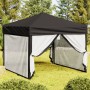 Carpa para fiestas plegable con paredes laterales negra 3x3 m de , Carpas y cenadores - Ref: Foro24-93532, Precio: 131,66 €, ...