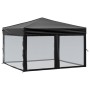 Carpa para fiestas plegable con paredes laterales negra 3x3 m de , Carpas y cenadores - Ref: Foro24-93532, Precio: 131,66 €, ...