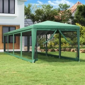 Carpa para fiestas con 10 paredes de malla HDPE verde 3x12 m de , Carpas y cenadores - Ref: Foro24-319248, Precio: 209,75 €, ...
