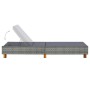 Tumbona con cojín de ratán sintético gris de vidaXL, Tumbonas - Ref: Foro24-310475, Precio: 165,54 €, Descuento: %