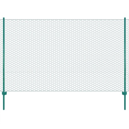 Valla de malla alambre con postes acero 25x1,5 m verde de , Paneles de vallas - Ref: Foro24-144616, Precio: 165,38 €, Descuen...