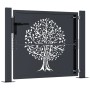 Puerta de jardín acero gris antracita diseño árbol 105x80 cm de , Puertas de jardín - Ref: Foro24-153154, Precio: 198,28 €, D...