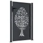 Garden gate in anthracite grey steel with tree design, 105x130 cm. by , garden gates - Ref: Foro24-153156, Price: 228,21 €, D...