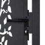 Garden gate in anthracite grey steel with tree design, 105x130 cm. by , garden gates - Ref: Foro24-153156, Price: 228,21 €, D...