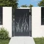Garden gate in anthracite grey steel with grass design, 105x130 cm. by , garden gates - Ref: Foro24-153168, Price: 265,72 €, ...