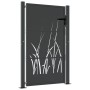 Puerta de jardín acero gris antracita diseño hierba 105x130 cm de , Puertas de jardín - Ref: Foro24-153168, Precio: 279,24 €,...