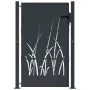 Gartentor aus anthrazitgrauem Stahl mit Grasdesign, 105x130 cm. von , Gartentore - Ref: Foro24-153168, Preis: 265,72 €, Rabat...