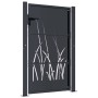 Puerta de jardín acero gris antracita diseño hierba 105x130 cm de , Puertas de jardín - Ref: Foro24-153168, Precio: 279,24 €,...