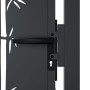 Puerta de jardín acero gris antracita diseño bambú 105x130 cm de , Puertas de jardín - Ref: Foro24-153180, Precio: 253,33 €, ...