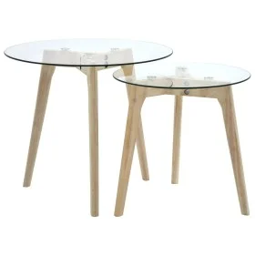 Set de mesas auxiliares 2 unidades vidrio templado de , Mesas de centro - Ref: Foro24-249501, Precio: 74,39 €, Descuento: %