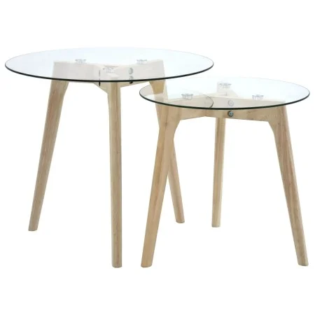 Set de mesas auxiliares 2 unidades vidrio templado de , Mesas de centro - Ref: Foro24-249501, Precio: 74,39 €, Descuento: %