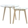 Set de mesas auxiliares 2 unidades vidrio templado de , Mesas de centro - Ref: Foro24-249501, Precio: 79,56 €, Descuento: %