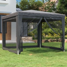 Carpa para fiestas 4 paredes de malla HDPE gris antracita 3x3 m de , Carpas y cenadores - Ref: Foro24-319229, Precio: 91,26 €...