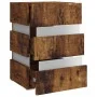 Mesita de noche LED madera ingeniería roble ahumado 45x35x67 cm de , Mesitas de noche - Ref: Foro24-326848, Precio: 123,55 €,...
