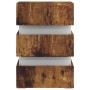 Mesita de noche LED madera ingeniería roble ahumado 45x35x67 cm de , Mesitas de noche - Ref: Foro24-326848, Precio: 125,85 €,...