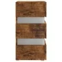 LED nightstand made of smoked oak engineered wood, measuring 45x35x67 cm. by , Nightstands - Ref: Foro24-326848, Price: 123,5...