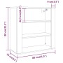 Armario de pared madera contrachapada roble sonoma 80x33x80 cm de , Aparadores - Ref: Foro24-816595, Precio: 75,55 €, Descuen...
