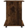 Armario ruedas madera contrachapada roble ahumado 60x45x60 cm de , Taquillas y armarios de almacenamiento - Ref: Foro24-82635...