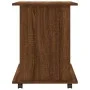 Armario con ruedas madera contrachapada marrón roble 60x45x60cm de , Taquillas y armarios de almacenamiento - Ref: Foro24-826...