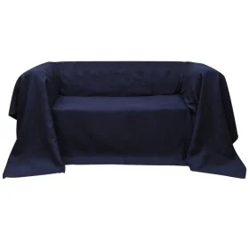 Funda color azúl marino para sofá de micro-gamuza, 210 x 280 cm de , Fundas - Ref: Foro24-130899, Precio: 20,27 €, Descuento: %