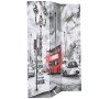 Biombo divisor plegable 120x170 cm bus Londres blanco y negro de , Divisores de ambientes - Ref: Foro24-245873, Precio: 79,80...