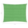 Toldo de vela HDPE verde claro 160 g/m² 5x6 m de , Sombrillas - Ref: Foro24-311301, Precio: 63,66 €, Descuento: %