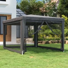 Party tent with 4 walls made of anthracite grey HDPE mesh, 3x4 m. by , Tents and gazebos - Ref: Foro24-319234, Price: 101,62 ...