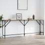 Mesa consola madera de ingeniería roble Sonoma 200x29x75 cm de , Mesas auxiliares - Ref: Foro24-837778, Precio: 59,88 €, Desc...