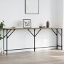Mesa consola madera de ingeniería roble Sonoma 200x29x75 cm de , Mesas auxiliares - Ref: Foro24-837778, Precio: 60,60 €, Desc...