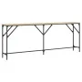Konsole aus Sonoma-Eichen-Ingenieurholz 200x29x75 cm von , Seitentische - Ref: Foro24-837778, Preis: 59,88 €, Rabatt: %