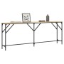Mesa consola madera de ingeniería roble Sonoma 200x29x75 cm de , Mesas auxiliares - Ref: Foro24-837778, Precio: 60,60 €, Desc...