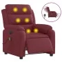Electric reclining massage armchair in burgundy fabric by , Armchairs - Ref: Foro24-3204971, Price: 315,07 €, Discount: %