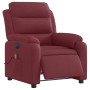 Sillón de masaje reclinable eléctrico tela rojo tinto de , Sillones - Ref: Foro24-3204971, Precio: 303,61 €, Descuento: %