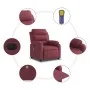 Electric reclining massage armchair in burgundy fabric by , Armchairs - Ref: Foro24-3204971, Price: 315,07 €, Discount: %