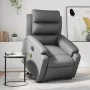 Sillón de masaje elevable eléctrico cuero sintético gris de , Sillones - Ref: Foro24-3205066, Precio: 355,72 €, Descuento: %