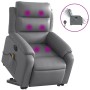 Sillón de masaje elevable eléctrico cuero sintético gris de , Sillones - Ref: Foro24-3205066, Precio: 335,38 €, Descuento: %