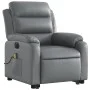 Sillón de masaje elevable eléctrico cuero sintético gris de , Sillones - Ref: Foro24-3205066, Precio: 355,72 €, Descuento: %