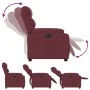 Sillón reclinable eléctrico tela rojo tinto de , Sillones - Ref: Foro24-3204959, Precio: 288,72 €, Descuento: %