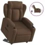 Electric reclining and lift fabric armchair in brown. by , Armchairs - Ref: Foro24-3204510, Price: 332,65 €, Discount: %