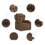 Sillón reclinable eléctrico de tela marrón de , Sillones - Ref: Foro24-3204462, Precio: 250,99 €, Descuento: %
