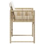 Sillas de jardín con cojines 4 uds ratán sintético beige de , Sillas de jardín - Ref: Foro24-365021, Precio: 160,23 €, Descue...