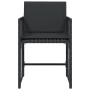 Sillas de jardín con cojines 4 unidades ratán sintético negro de , Sillas de jardín - Ref: Foro24-365035, Precio: 192,92 €, D...