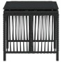 Taburetes de jardín con cojines 4 uds ratán PE negro 41x41x36cm de , Otomanas de exterior - Ref: Foro24-365056, Precio: 89,87...