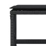 Taburetes de jardín con cojines 4 uds ratán PE negro 41x41x36cm de , Otomanas de exterior - Ref: Foro24-365056, Precio: 89,87...