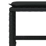 Taburetes de jardín con cojines 4 uds ratán PE negro 41x41x36cm de , Otomanas de exterior - Ref: Foro24-365049, Precio: 97,14...