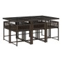 Set comedor de jardín 7 pzas con cojines ratán sintético marrón de , Conjuntos de jardín - Ref: Foro24-3211449, Precio: 382,9...