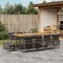 Set comedor de jardín con cojines 13 pzas ratán sintético gris de , Conjuntos de jardín - Ref: Foro24-3211526, Precio: 649,87...